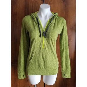 Lucy Athletic Green Half Zip-up Sweater